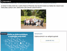 Tablet Screenshot of dobrovolnik.cz